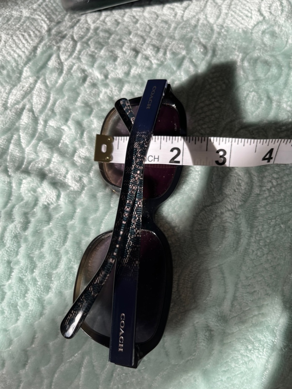 Coach Women's Navy Frame Sunglasses with Black Case - Picture 12 of 14
